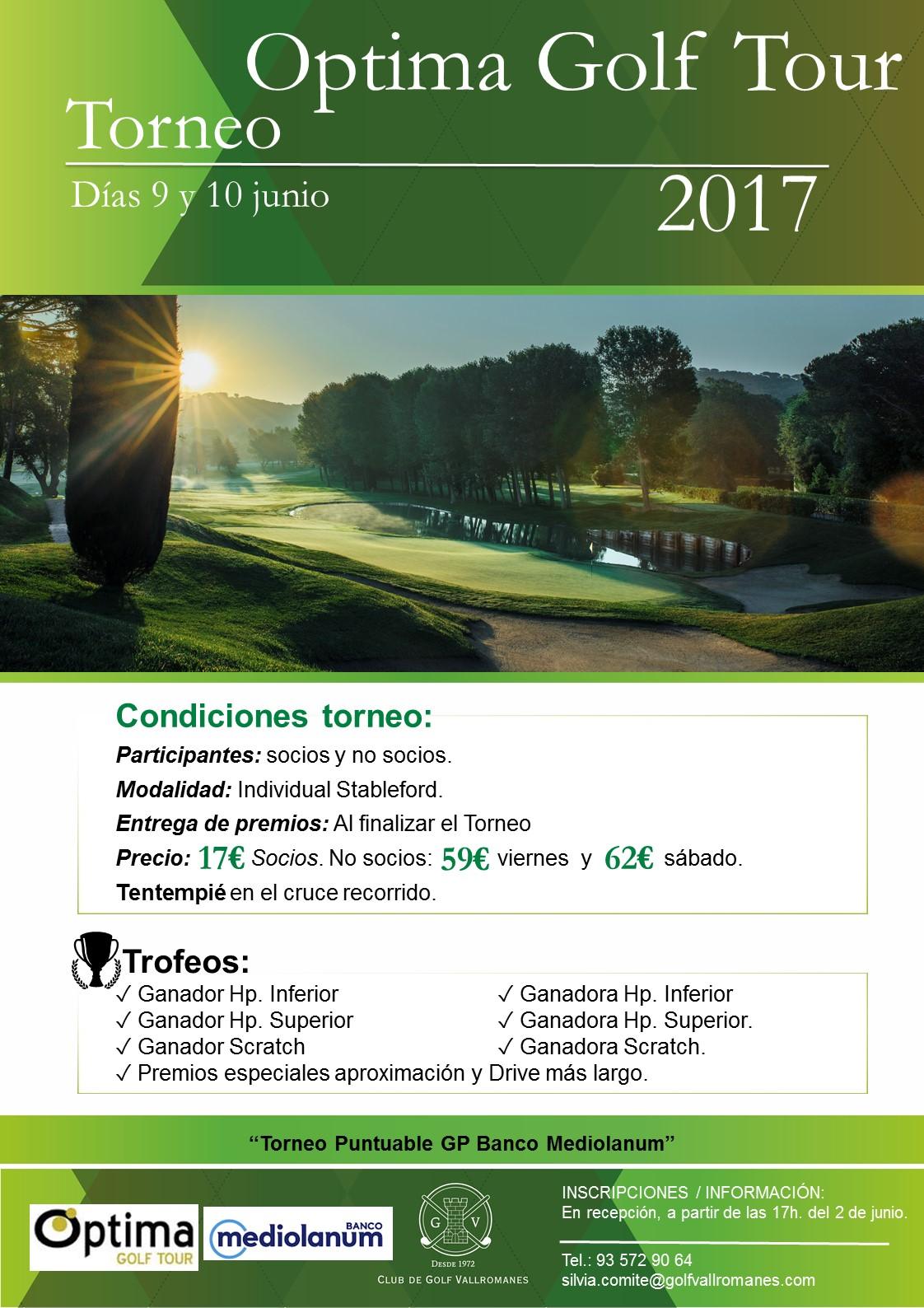 Torneo Optima Golf Tour CAST