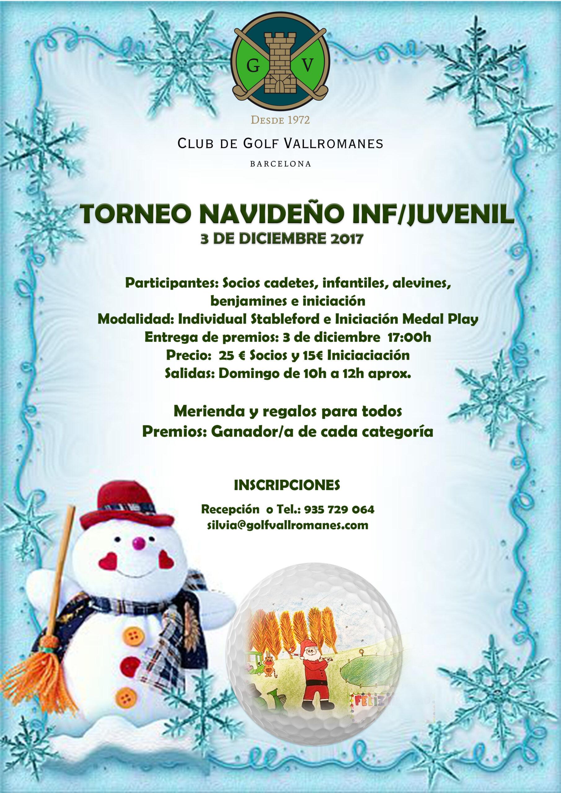 poster torneo navideño infantil