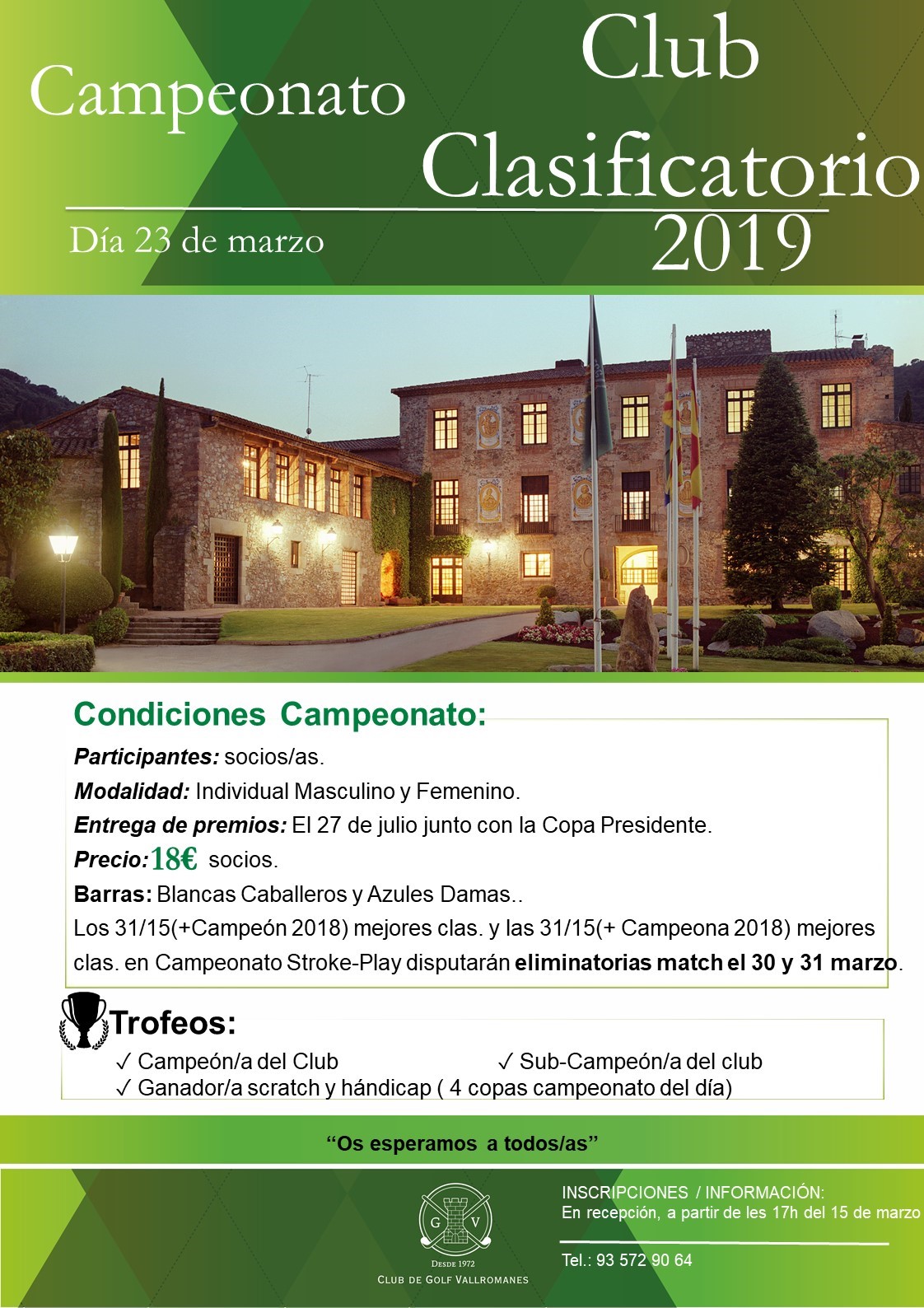 poster campeonato del club clasificatorio