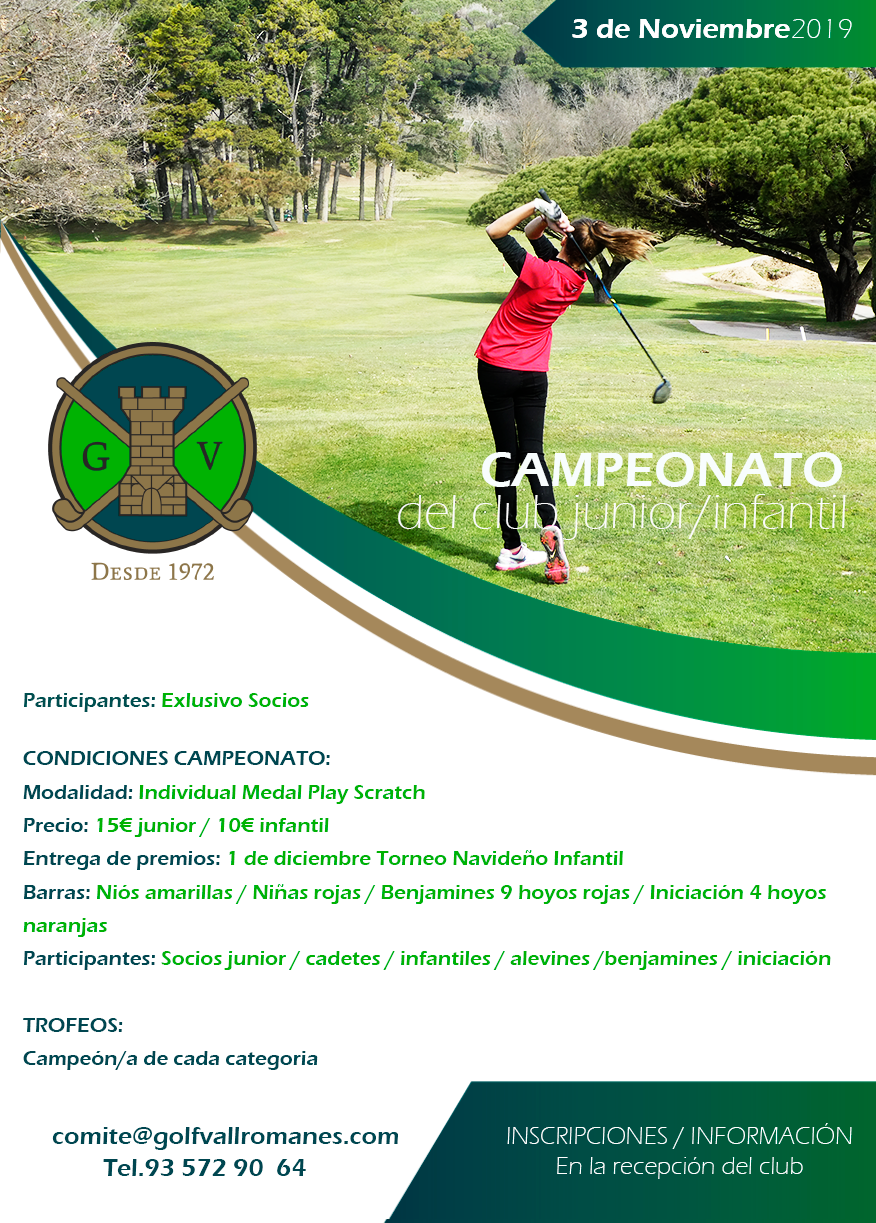 poster campeonato del club junior-infantil