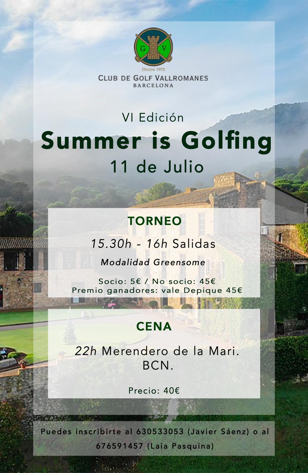 poster summer is golfinf